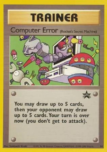 Computer Error! (rocket's Secret Machine) 16 Raro Promo Poke