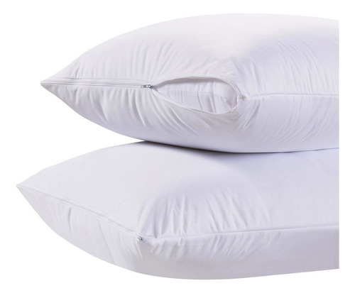 Funda De Almohada White Classic Con Cremallera, Tamao Estnda