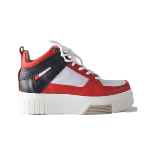Imagen 1 de 10 de Zapatillas Urbanas Mujer Cuero Cordones- Mike - Ferraro