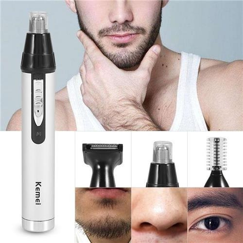 Cortadora De Vello 3 En 1 Nariz Oreja Patillas Kemei
