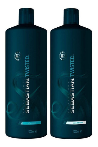 Shampoo Para Rizos 1000ml + Acondicionador Sebastian Twisted