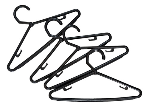 Cabide Infantil Cor Preto - Kit Com 50 Unidades De Cabides