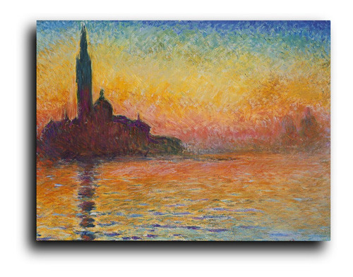 Cuadro Decorativo Acrilico 20x30 Crepusculo Monet