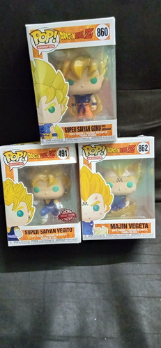 Funko Pop Super Saiyan Goku & Vegeta Dragon Ball Z Chase