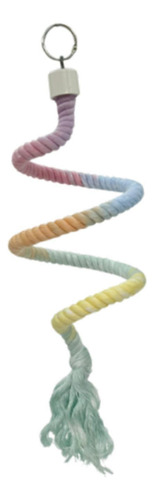 Bird Rope Parrot Swing Rope Colgante De Metal De 80 Cm