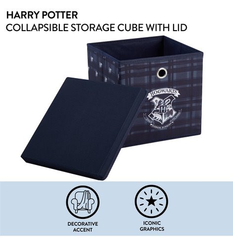 Cubo De Almacenamiento Plegable Harry Potter 25 Cm X 25 Cm X