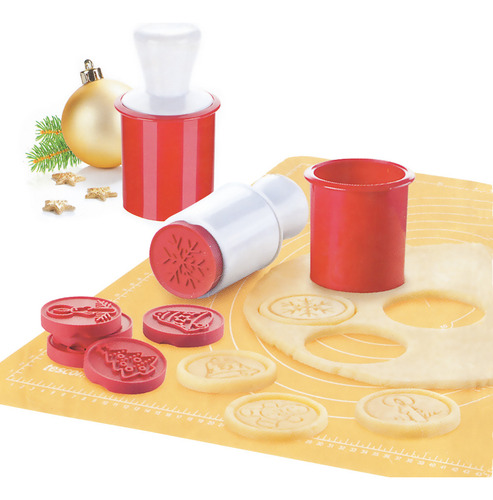 Rodillo Ajustable Y Cortadores Galletas Navidad
