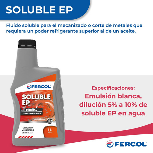 Aceite Soluble Ep Para Torneria Refrigerante X 1 Lt