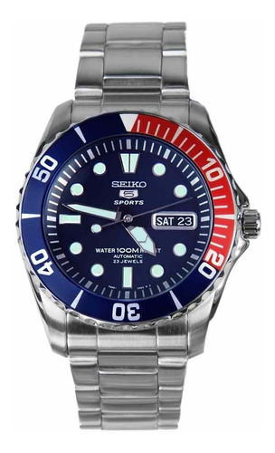 Reloj Seiko Deportivo Pepsi Seiko 5 Acero Snzf15