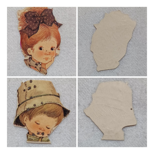 Figuritas Con Brillantina De Sarah Kay Sarah Kay Rostros De Sarah Kay Y Niño (Usado)