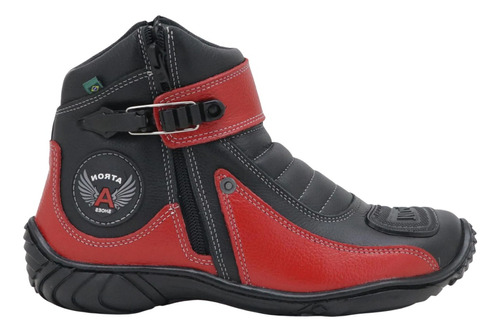 Bota Masculina Motociclista Couro Semi Impermeável 33 Ao 46