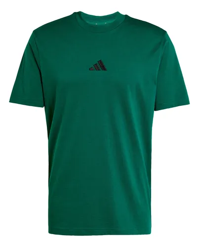 Camiseta adidas Casual Essentials Hombre Verde Jf1096