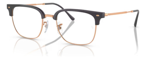 Lentes Ray Ban Rx7216 8322 New Clubmaster Dark Grey Rosegold Color Dark Grey On Rose Gold 8322