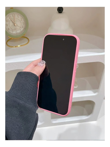 Funda Silicona Flexible Lunares Soft Tpu Para Iphone Rosa Iphone 15 Promax