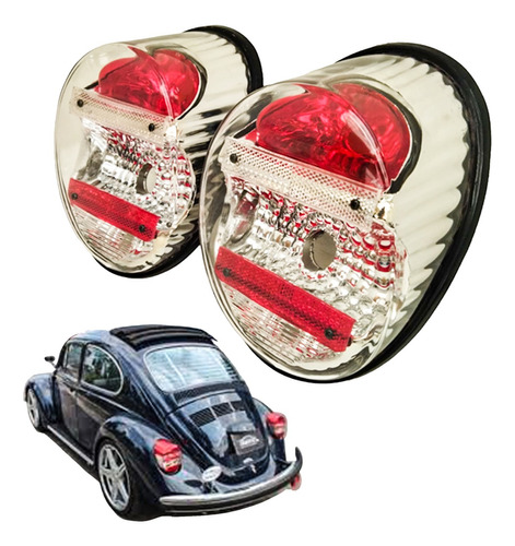 Par Calaveras Cristal Vw Sedan,( Vocho ) Color Europa T/r