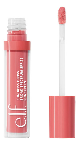 Brillo de labios E.l.f. Sun Boss Gloss Spf 25 vegano y sin productos crudos