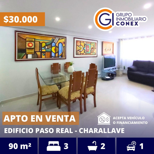 Se Vende Apartamento 90m2 3h/2b/1p Urb Paso Real Charallave 8891