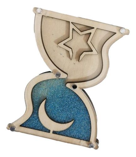 2 Accesorio De Tablero Ocupado 7cmx9cm Reloj De Arena Azul