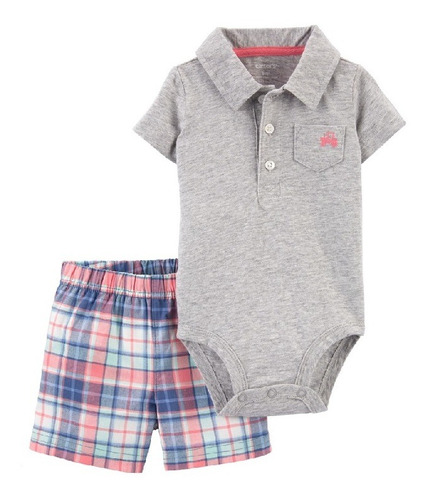 Set Carters 2 Piezas Body Y Short A Cuadros 1l651410 Ub