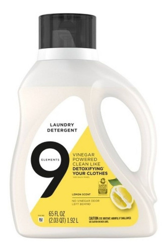 Detergente Líquido 9 Elements Limón 1.92l