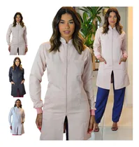 Comprar Jalecos Feminino Gola Padre Gabardine Premium