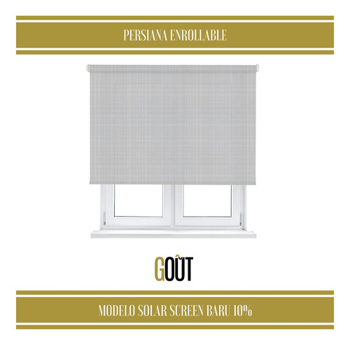 Persiana Enrollable Solar Screen Mod Baru 10% 0.90 X 2.30 M