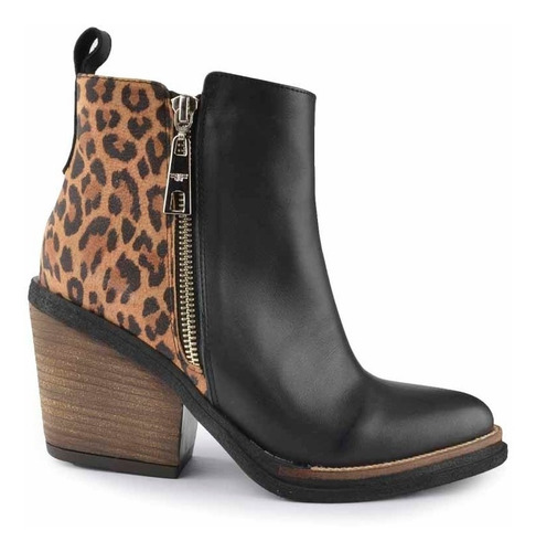 Imagen 1 de 7 de Botinetas Botitas Botas De Mujer De Cuero Kioto - Ferraro