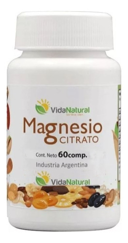 Suplemento Citrato De Magnesio En Comprimidos Vida Natural