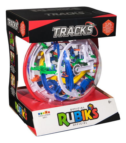 Cubo De Rubik's, Rubik's Tracks 125, Juego De Rompecabezas En 3d Y Laberinto De Gravedad Con 125 Obstáculos. Desafío Mental Y Juguete Relajante Para Niños A Partir De 8 Años