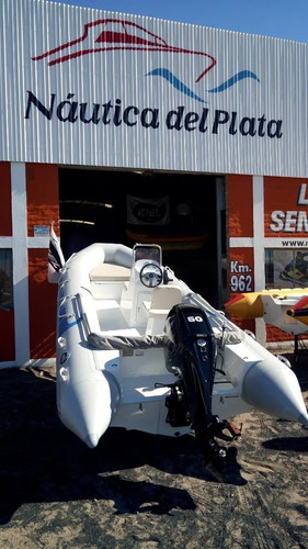 Imagen 2 de 15 de Semirrigido 5,60 Kiel Matrizado Equipado Y Mercury 75hp