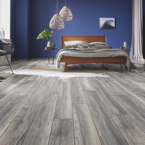 Piso Flotante Kronotex 12mm X 188mm X 1380m - Caja 1,30m2 Roble Harbour Grey 3572