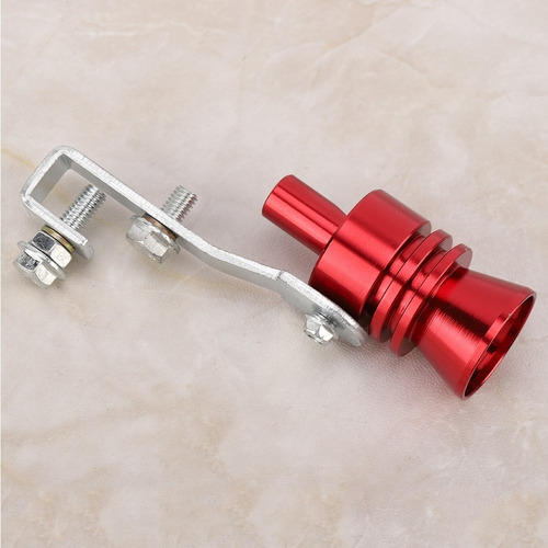 W Simulador De Tubo De Escape Con Silbato Turbo Rojo