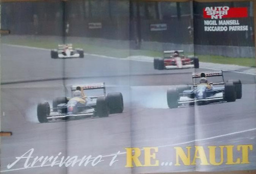 Nigel Mansell / Riccardo Patrese - Williams - Poster