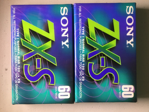 Pack De 2 Unidades Cassettes Virgenes Sony Zx-s60