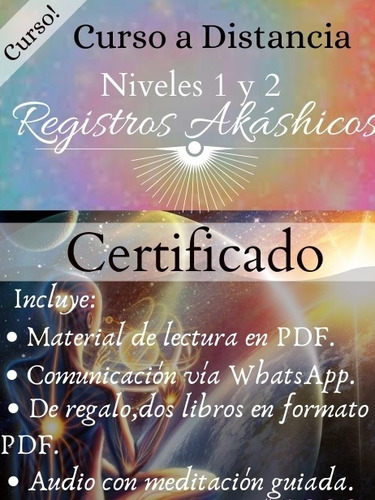 Registros Akáshicos Niveles 1 Y 2 Curso Mercado Libre