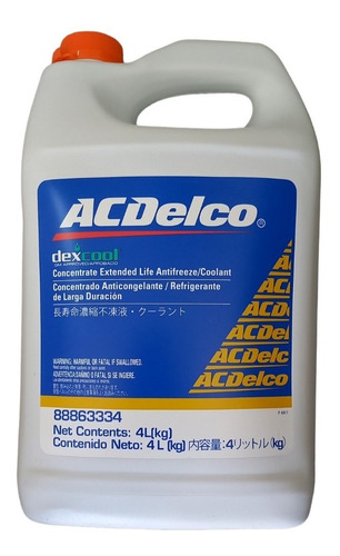 Imagen 1 de 2 de Refrigerante Dexcool Concentrado Acdelco Original Gm