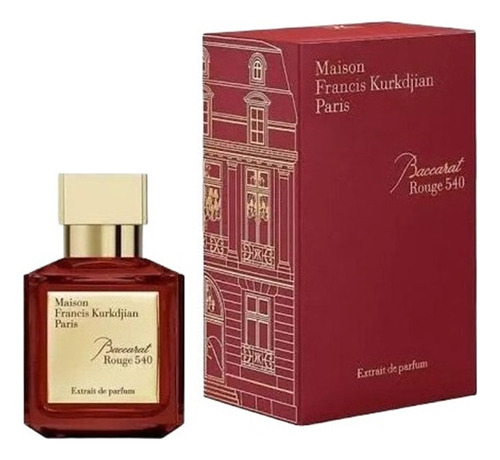 Esencia De Perfume Original Baccarat Rouge 540, 70 Ml