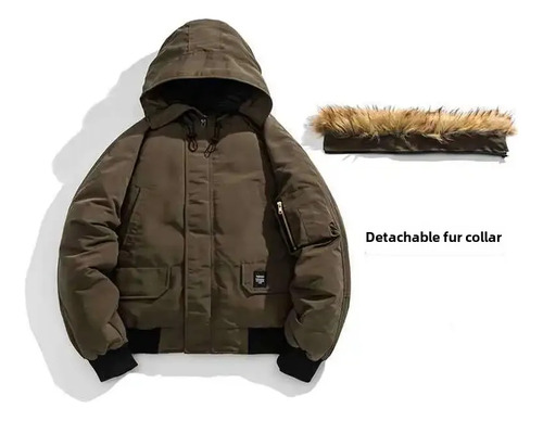 Chaqueta Cálida De Invierno Con Capucha Acolchada De Algodón Para Hombre, Casual, Unisex