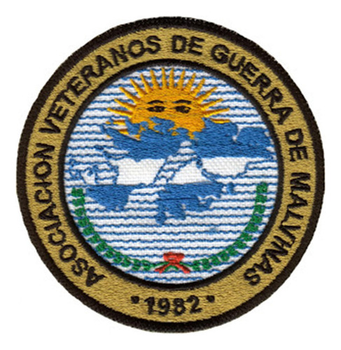 Parche Bordado Asociacion Veteranos De Guerra De Malvinas