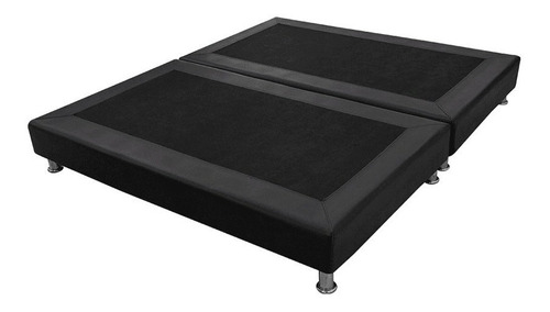 Base Cama Moderna Doble 140 X 190 Romance Relax Acacia Color Negro