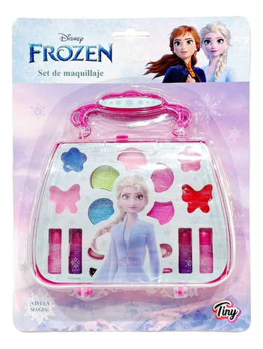 Set De Maquillaje Frozen Make Up Cartera Maquillaje Labial