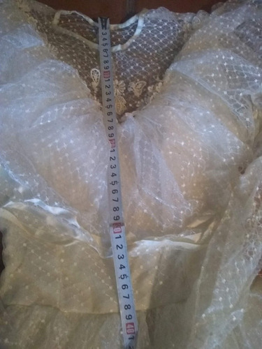 Precioso Vestido De Novia O De 15 Blanco Encaje. Perfecto!