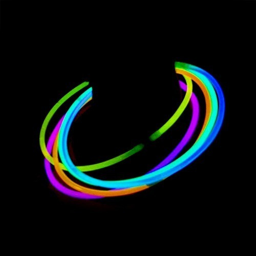 Imagen 2 de 8 de 100 Piezas Collares De Neón Glow Fiesta Neón Dj Batucada