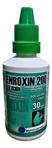 Enroxin 200 Enrofloxacina Antibiótico Oral Para Aves X30ml