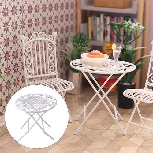 1/12 Casa De Muñecas Mesa Silla Muebles Miniaturas Niños