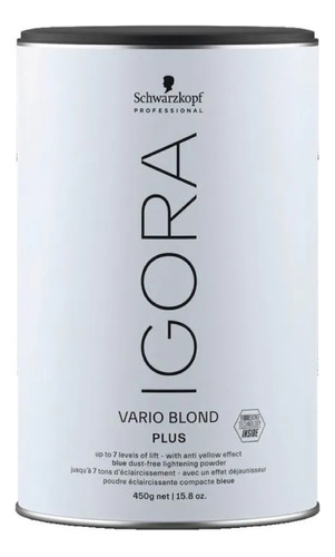 Polvo Decolorante Igora Vario Blond Plus X450gr Schwarzkopf