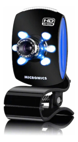 Cámara Web Micronics Micrófono Incorporado 6 Luces