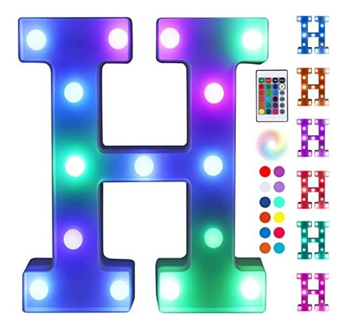 Colorful Led Letter Lights With Remote,marquee Light Up...