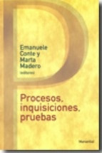 Procesos, Inquisiciones, Prue - Emanuele Conte Y Marta Mader