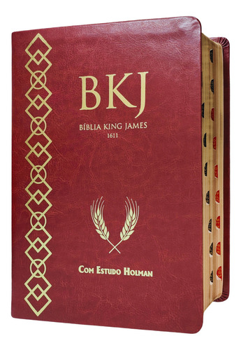 Biblia De Estudo King James Holman: Com Caixa , Indice Lateral E Palavras De Jesus Em Vermelho, De King James., Vol. Único. Editorial Bvbooks, Capa Mole Em Português - Com Índice